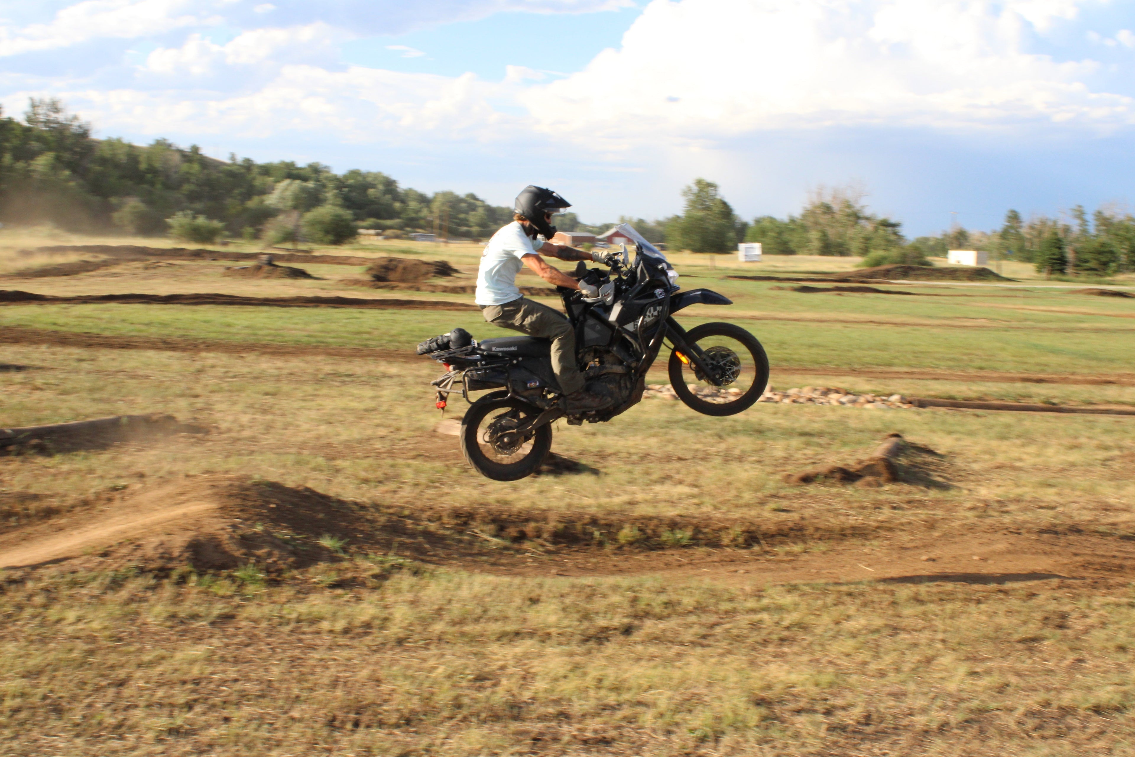 Christ Moto rider at the Dirty Bike Campout in Red Lodge, Montana
